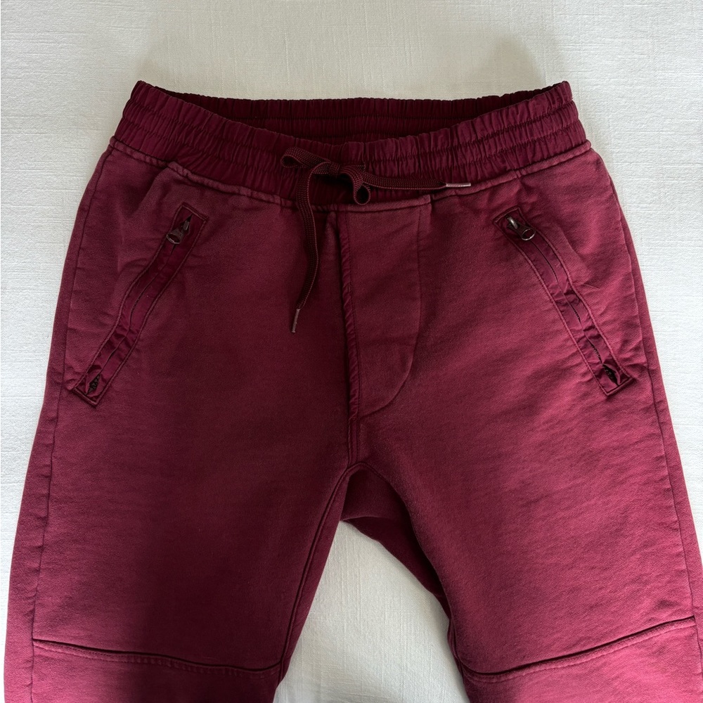 Kith NYC Men's Heavy Sweatpants Joggers in Maroon Red, Medium - Picture 2 of 8